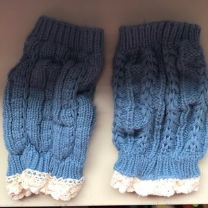 Knit leg warmers